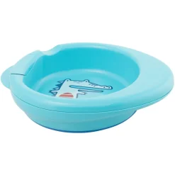 Chicco Piatti E Posate-Piatto Pappa Calda 6M+ Azzurro