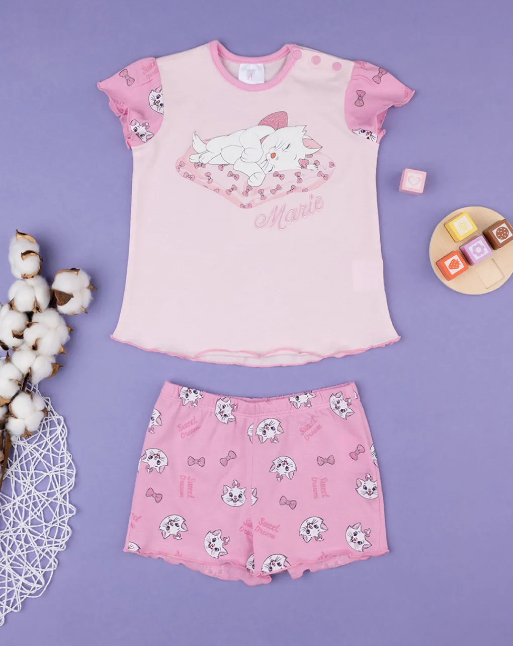 Prenatal Pigiami-Pigiama Bimba "Marie” Rosa