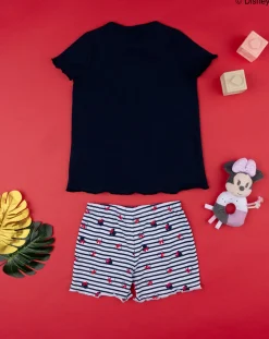Prenatal Pigiami-Pigiama Bimba "Minnie” Blu Organic Cotton