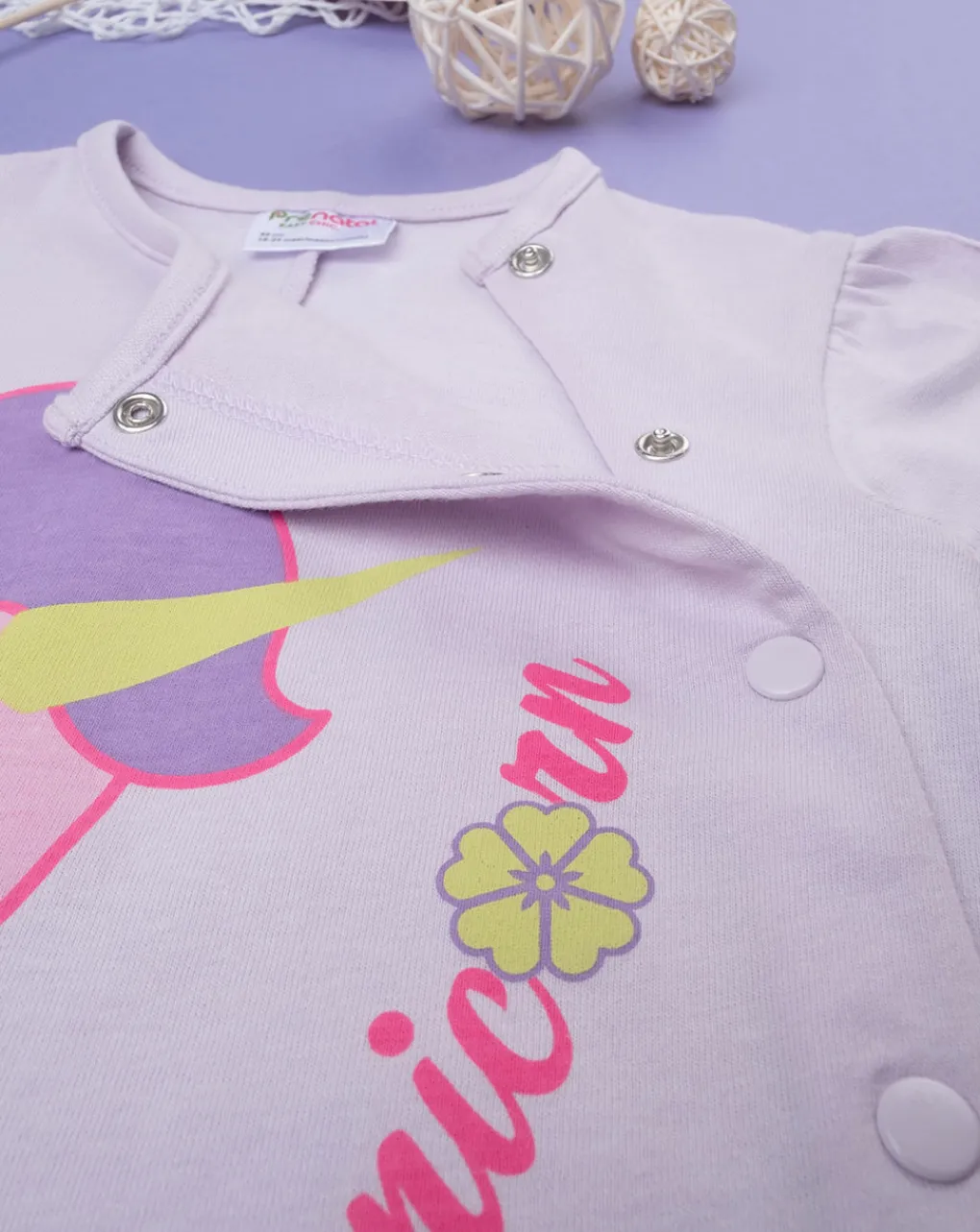 Prenatal Pigiami-Pigiama Bimba "Unicorno” Lilla