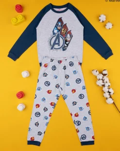 Prenatal Pigiami-Pigiama Bimbo "Avangers” Grigio