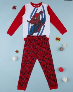 Prenatal Pigiami-Pigiama Bimbo "Spiderman” Rosso