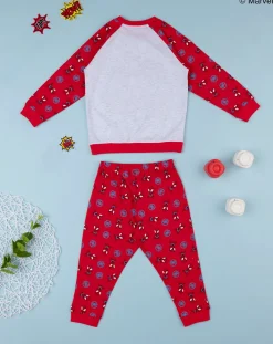 Prenatal Pigiami-Pigiama Bimbo "Spidey” Rosso