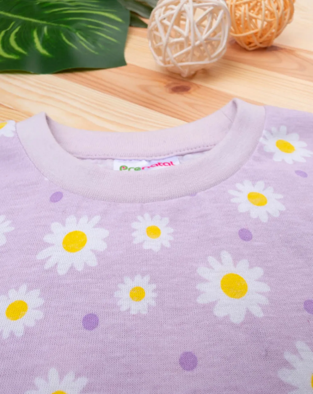 Prenatal Pigiami-Pigiama Due Pezzi Bambina Lilla Fiori
