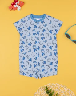Prenatal Pigiami-Pigiama Intero Corto Bimbo "Balene”