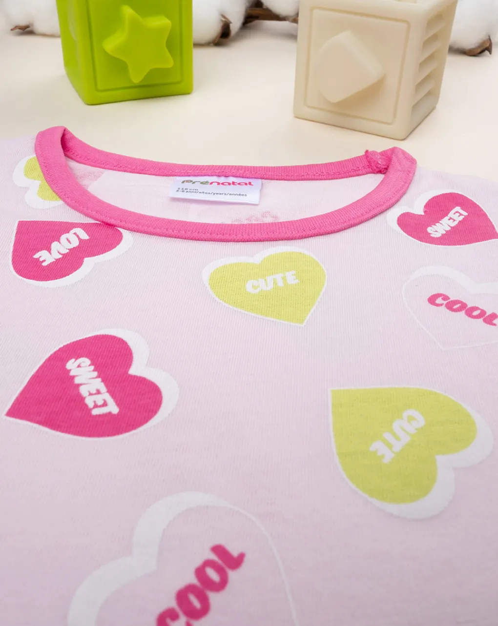 Prenatal Pigiami-Pigiama Jersey Bimba "Cuori”