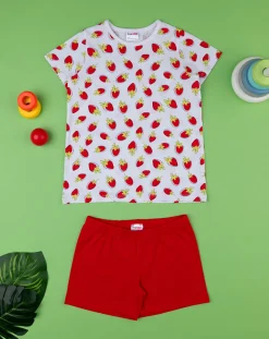Prenatal Pigiami-Pigiama Jersey Bimba "Fragole”