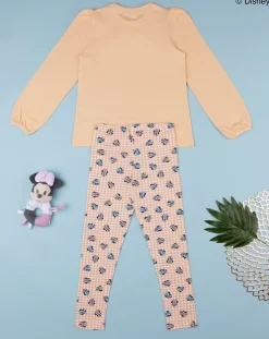 Prenatal Pigiami-Pigiama Jersey Bimba "Minnie” Arancione