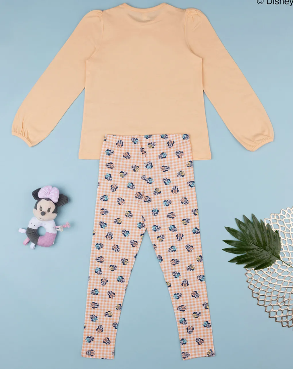 Prenatal Pigiami-Pigiama Jersey Bimba "Minnie” Arancione