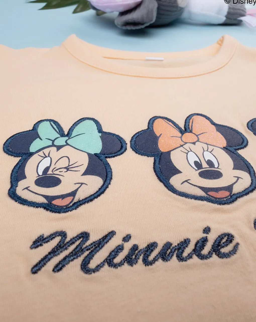 Prenatal Pigiami-Pigiama Jersey Bimba "Minnie” Arancione
