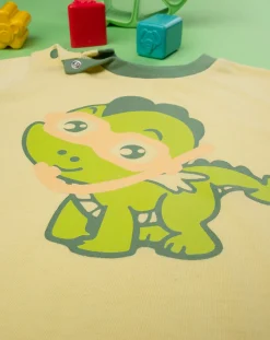 Prenatal Pigiami-Pigiama Jersey Bimbo Giallo/Verde