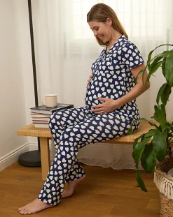 Prenatal Pigiami E Camicie Da Notte-Pigiama Premaman Allattamento Fantasia Cuori