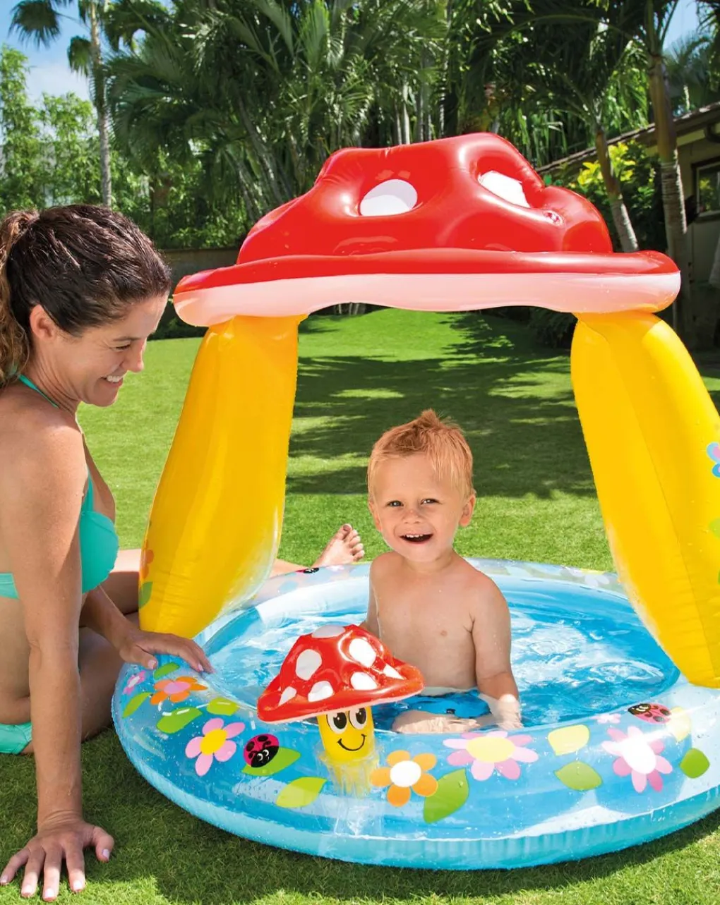 Intex Centri Attivita Sabbiere Tavoli E Sedie-Piscina Baby Fungo Cm 102X89 I.6 -