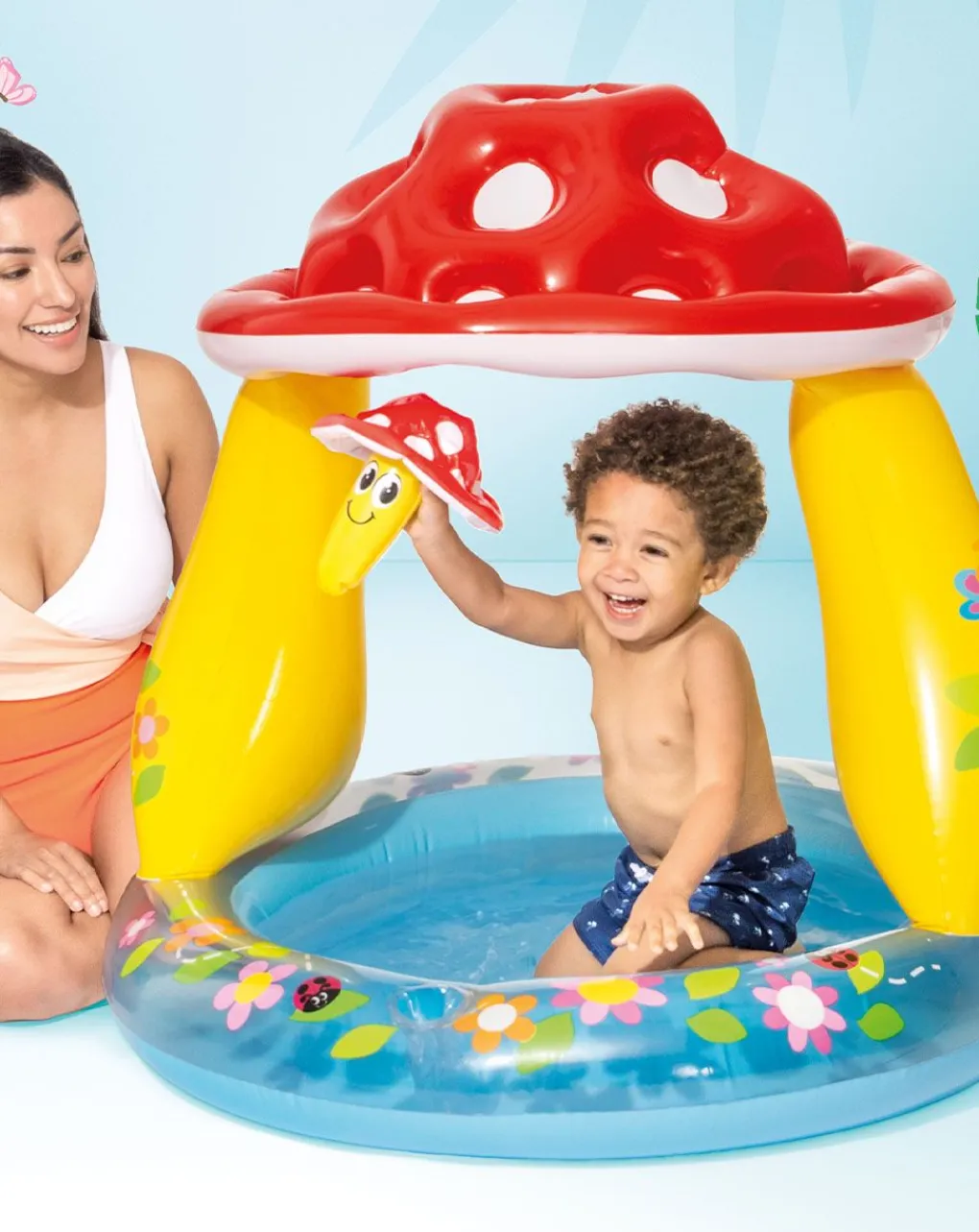 Intex Centri Attivita Sabbiere Tavoli E Sedie-Piscina Baby Fungo Cm 102X89 I.6 -