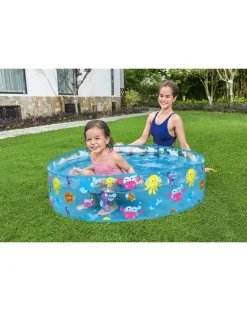 Bestway Piscine Braccioli E Salvagenti-Piscina Rigidafantasia Mare 122×25 Cm -