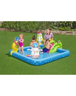 Bestway Piscine Braccioli E Salvagenti-Play Center Piccolo Astronauta 228X206X84 Cm -