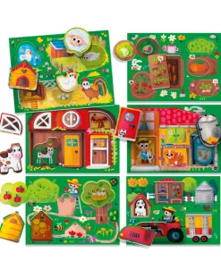 Headu Puzzle Per Bambini-Play Farm Montessori. Prime Scoperte Nella Fattoria! 2/4 Anni -