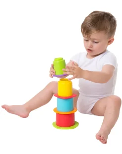 Playgro Giochi Primi Mesi-- Chewy Stack And Nest Cups