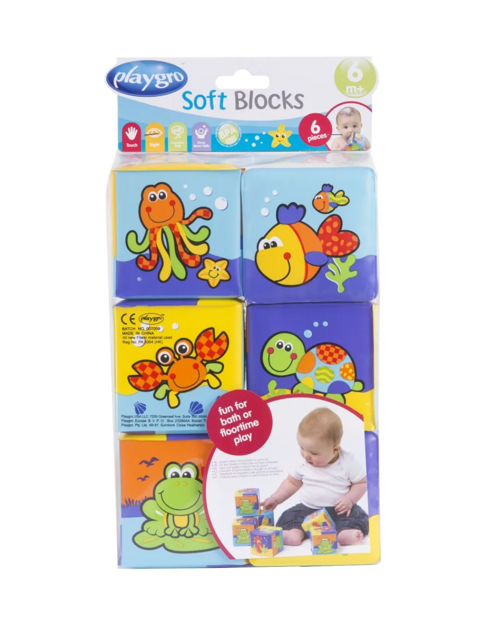 Playgro Giochi Primi Mesi-- Soft Blocks