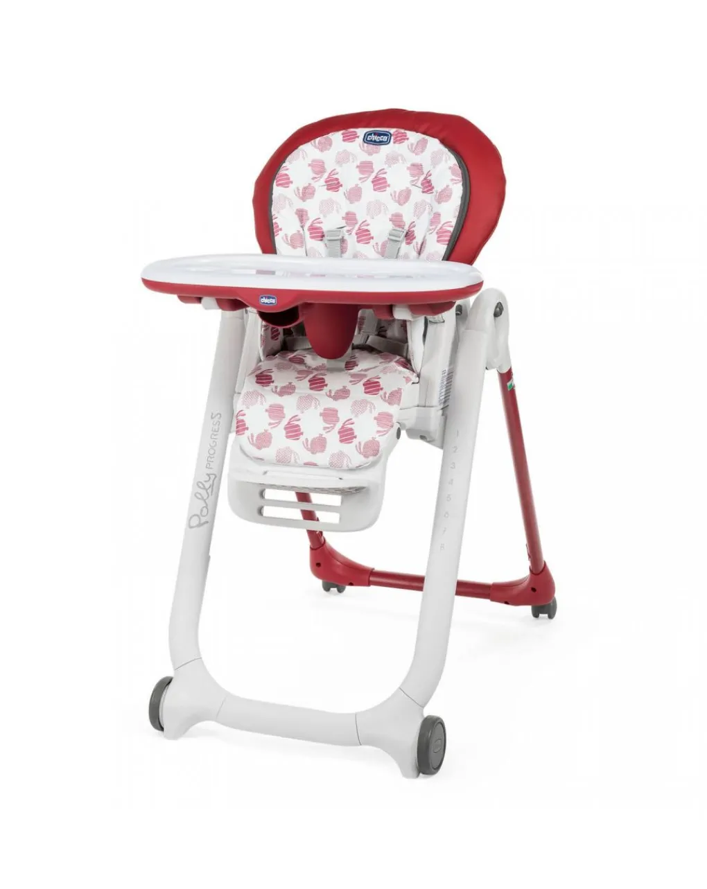 Chicco Seggioloni Pappa-Polly Progres5 - 4 Ruote Red