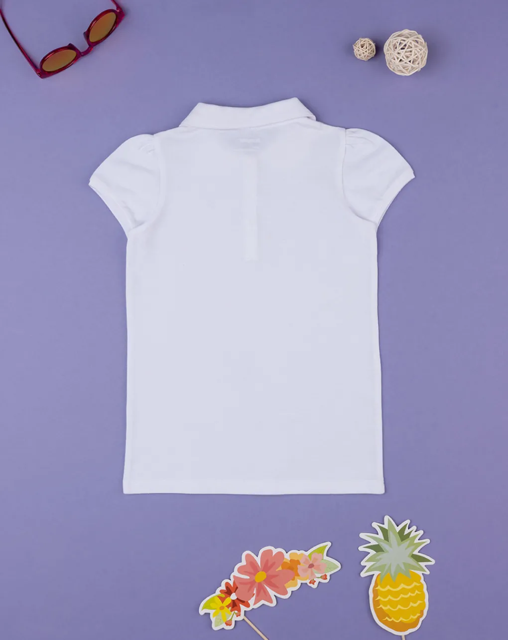 Prenatal Magliette E Camicie-Polo Basica Bambina Bianca