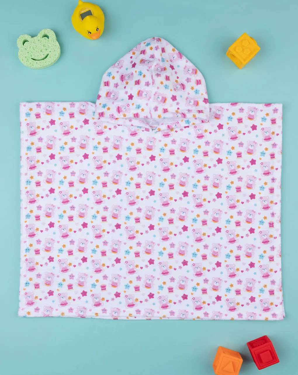 Prenatal Accappatoi Asciugamani E Costumi-Poncho Mare Bimba "Orsetto Marino”