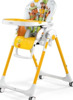 Peg-Perego Seggioloni Pappa-Prima Pappa Follow Me Pvc Fox And Friends 4 Ruote - Peg Perego