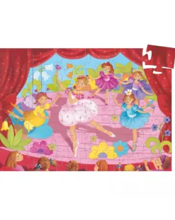 Djeco Giochi Didattici-Puzzle Sagomato 36 Tessere The Ballerina With The Flower -