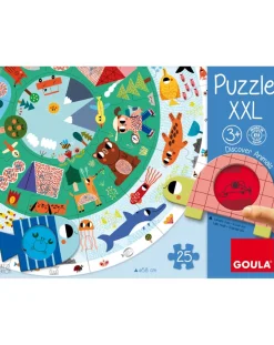 Goula Giochi Primi Mesi-Puzzle Xxl Scopri Gli Animali -