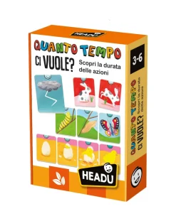 Headu Puzzle Per Bambini-Quanto Tempo Ci Vuole? Il Concetto Di Durata Spiegato Ai Piu Piccoli 3/6 Anni -