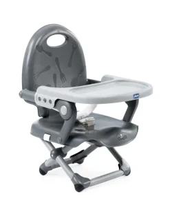 Chicco Seggiolini E Alzasedia-Rialzo Sedia Pocket Snack Dark Grey