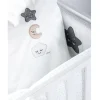 Picci Culle E Accessori-Rivestimento Tessile Ricamato Per Smile Converse Bianco -