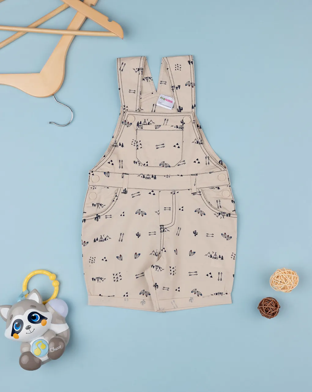 Prenatal Jeans Pantaloni E Salopette-Salopette Popeline Bimba Beige