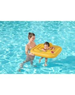 Bestway Secchielli E Giochi Mare-Salvagente Mutandina Quadrato Swim Safe Abc Step A 76X76 Cm -