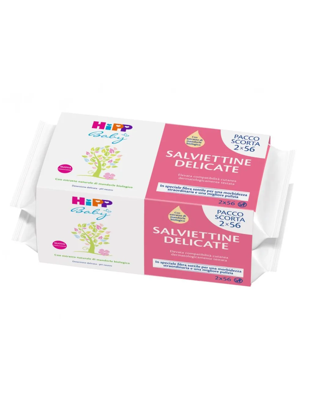 Hipp Baby Salviettine E Traversine-Salviettine Delicate 2×56 Pezzi