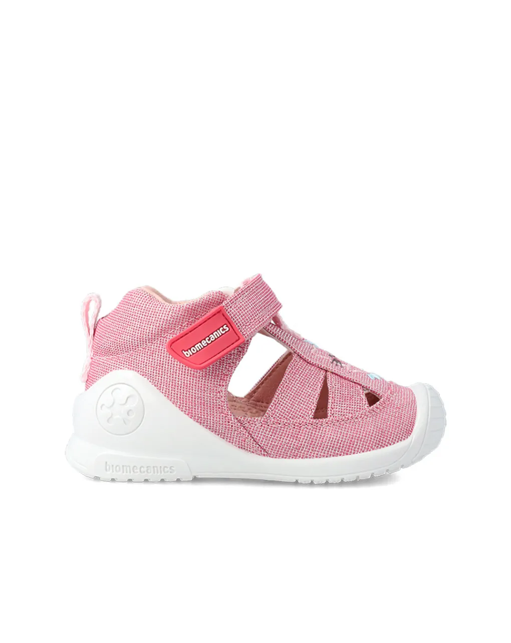 GARVALIN Scarpe-Sandalo Bimba Biomecanics In Tela Rosa