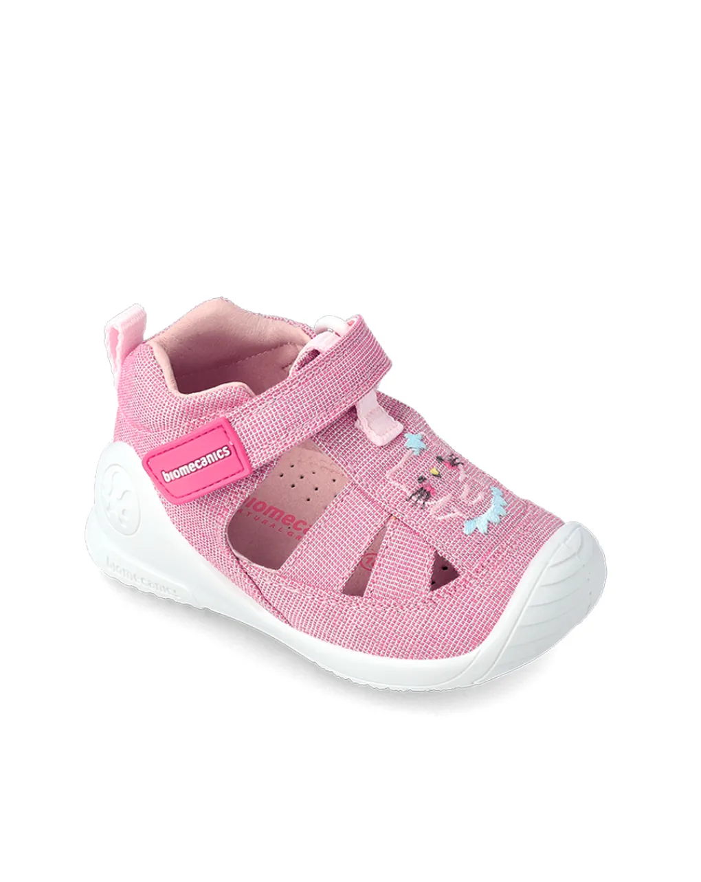 GARVALIN Scarpe-Sandalo Bimba Biomecanics In Tela Rosa