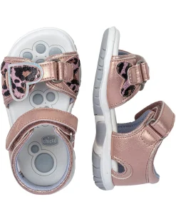 Chicco Scarpe-Sandalo Frisby Rosa Con Cuori Maculati