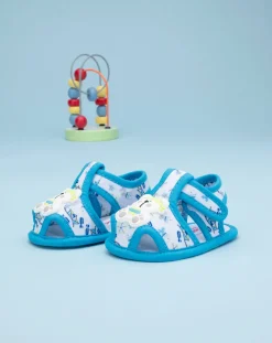 Prenatal Scarpe-Sandalo In Tela Neonato "Orsetti”
