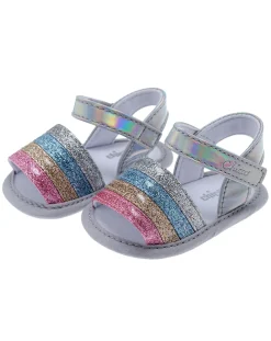 Chicco Scarpine E Calze-Sandalo Niraffa Argento E Multicolor