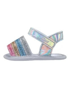 Chicco Scarpine E Calze-Sandalo Niraffa Argento E Multicolor