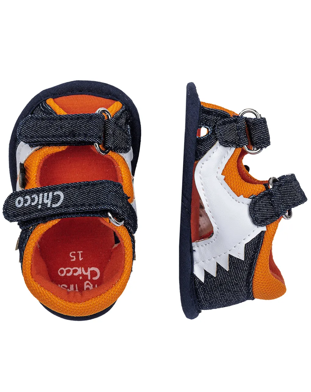 Chicco Scarpine E Calze-Sandalo Oley Jeans Dettagli Orange