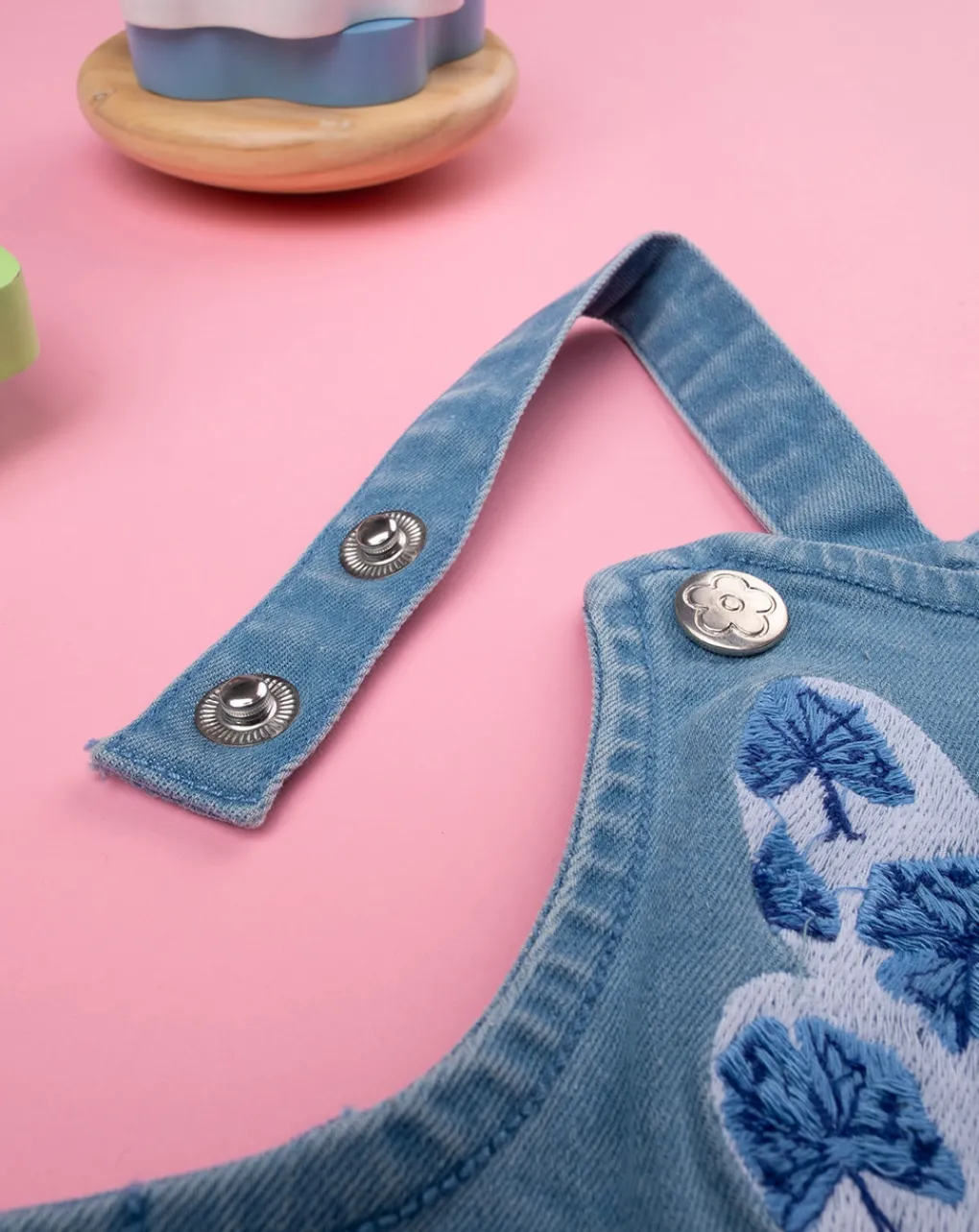Prenatal Vestiti E Completi-Scamiciato Bimba Denim Soft Blue
