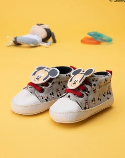 Prenatal Scarpine E Calze-Scarpe Felpa Bimbo "Mickey Mouse”