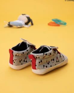 Prenatal Scarpine E Calze-Scarpe Felpa Bimbo "Mickey Mouse”