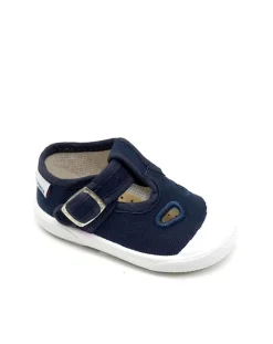 Superga Scarpe-Scarpina Bimbo Blu Con Fibbia