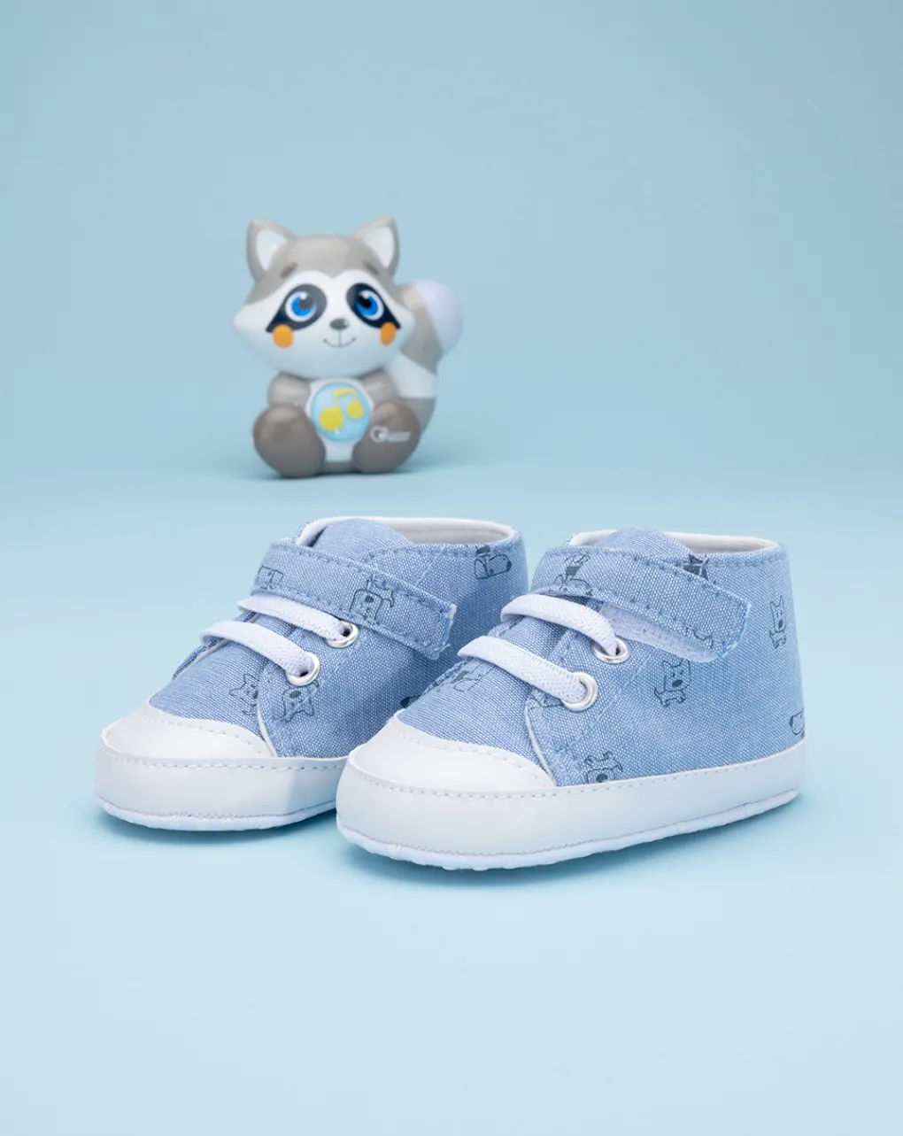 Prenatal Scarpine E Calze-Scarpine Neonato In Twill