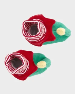 Prenatal Scarpine E Calze-Scarpine Neonato Natale Elfo