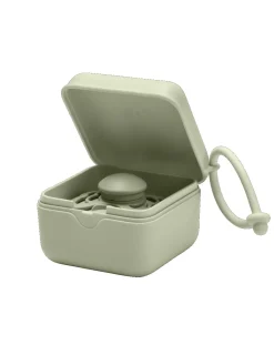 BIBS Portasucchietti E Catenelle-Scatola Porta Ciuccio Salvia -