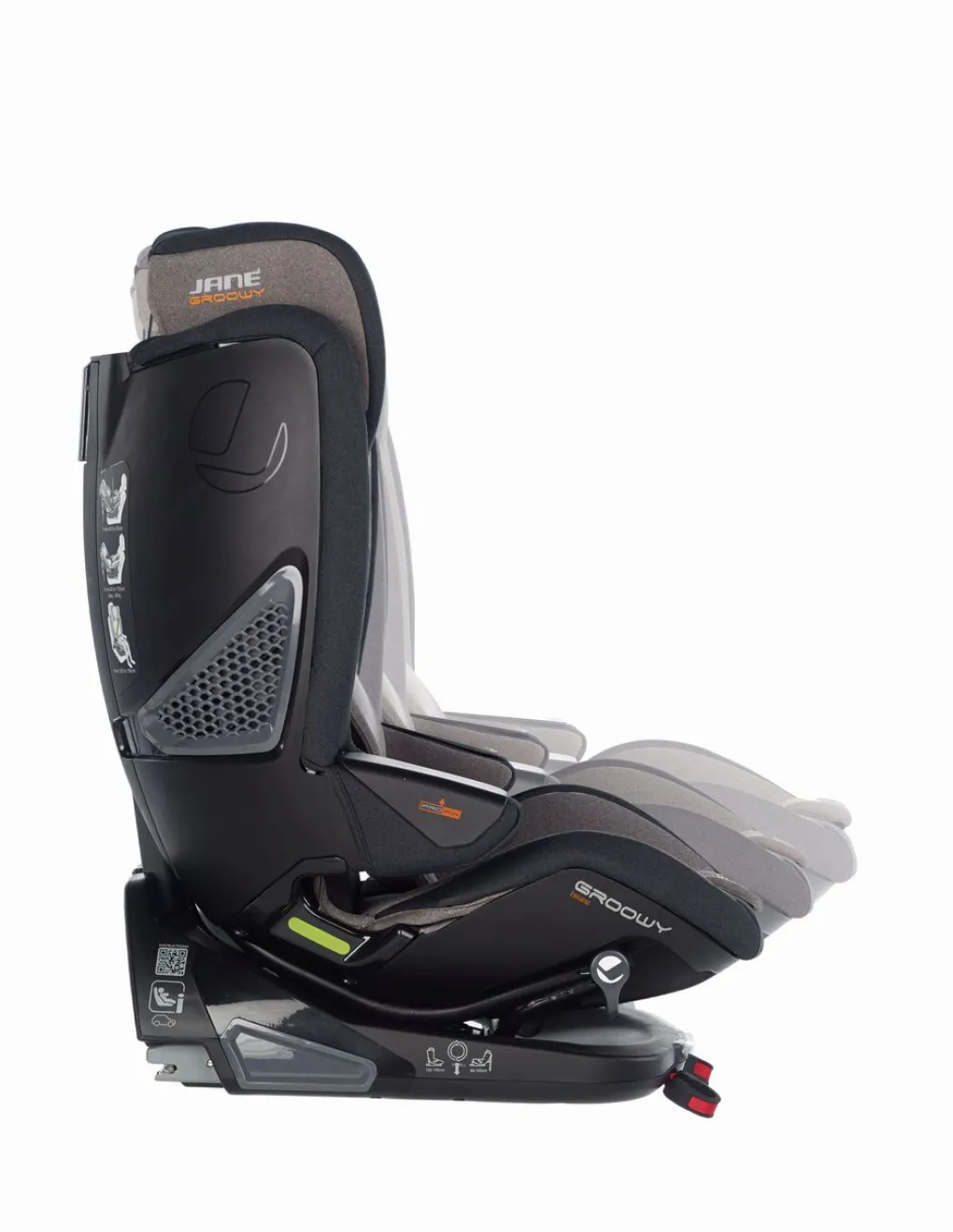 Jane Seggiolini I Size-Seggiolino Auto Groowy + Ovetto Nest Dim Grey -